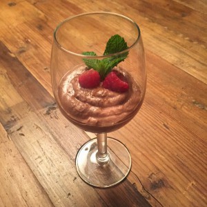 My final creation: Chocolate mousse.